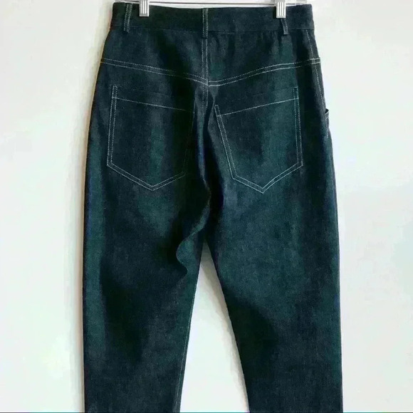 COLOVOS IKRAM High Waisted Dark Jeans. - Picture 3 of 9